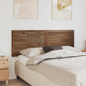    Fejtámla Falra szerelhető Természetes 160 cm Tömör Teakfa