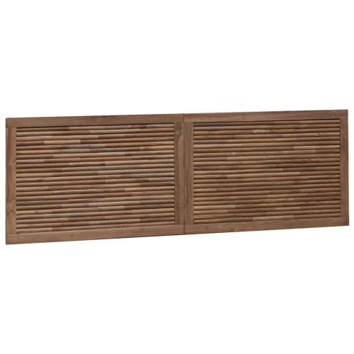  Fejtámla Falra szerelhető Természetes 160 cm Tömör Teakfa