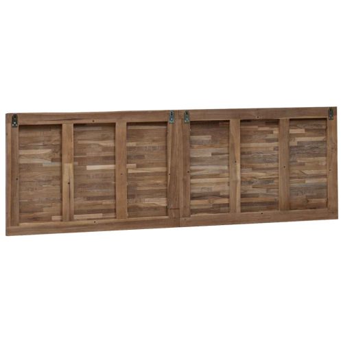  Fejtámla Falra szerelhető Természetes 160 cm Tömör Teakfa