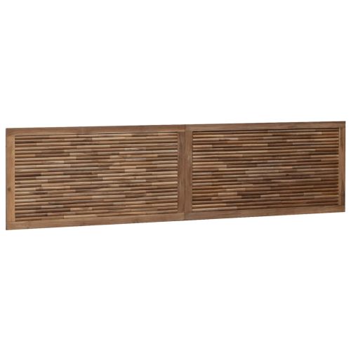  Fejtámla Falra szerelhető Természetes 200 cm Tömör Teakfa