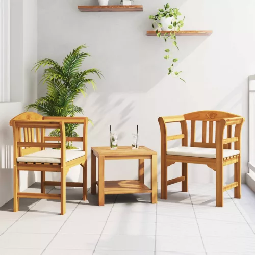  pad Természetes Olaj Bevonat 68,5 x 46 x 82,5 cm Tömör Akácfa