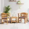  pad Természetes Olaj Bevonat 68,5 x 46 x 82,5 cm Tömör Akácfa