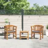  pad Természetes Olaj Bevonat 68,5 x 46 x 82,5 cm Tömör Akácfa