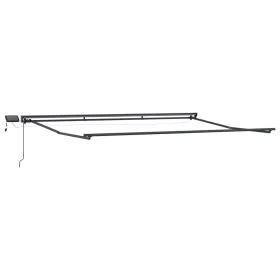    Kézi napellenző keret LED világítással Antracit 4,5 × 3,5 m