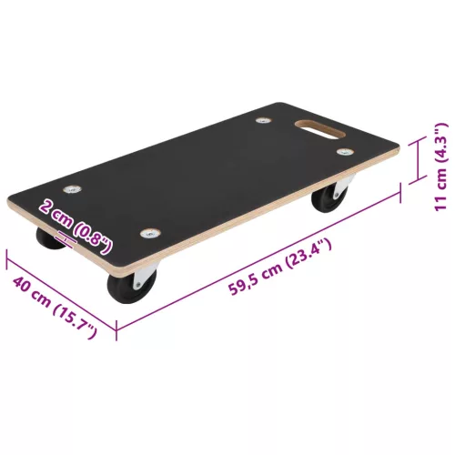  Szállító Targonca 6 pcs Szürke Furnér