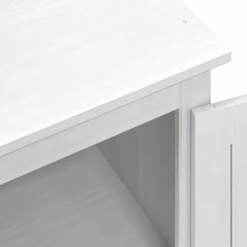  Szekrények fiókkal ajtóval Fehér 55 x 50 x 170 cm Tömör fenyőfa