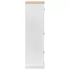  Szekrények fiókkal ajtóval Fehér 76 x 50 x 170 cm Tömör fenyőfa