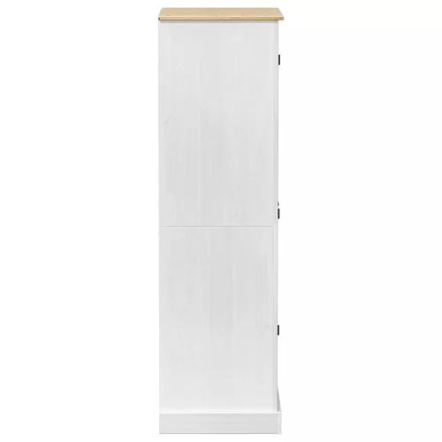  Szekrények fiókkal ajtóval Fehér 76 x 50 x 170 cm Tömör fenyőfa