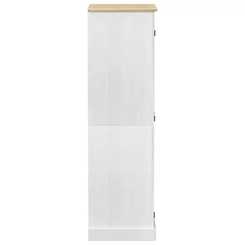  Szekrények polcokkal Fehér 76 x 50 x 170 cm Tömör fenyőfa