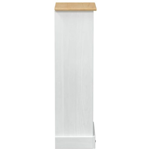  Könyvszekrény Fehér 46 x 29 x 100 cm Tömör fenyőfa
