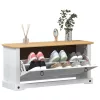  Cipőszekrény Corona Fehér 99 x 32 x 49 cm Tömör fenyőfa