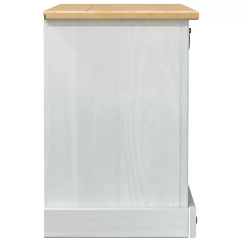  Cipőszekrény Corona Fehér 99 x 32 x 49 cm Tömör fenyőfa