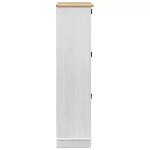  Cipőszekrény Corona Fehér 99 x 32 x 122 cm Tömör fenyőfa