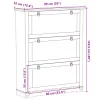  Cipőszekrény Corona Fehér 99 x 32 x 122 cm Tömör fenyőfa