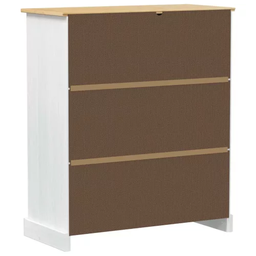  Bortároló szekrény Fehér 97 x 45 x 114 cm Tömör fenyőfa