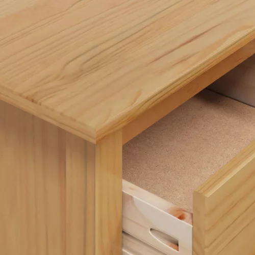  Éjjeliszekrény fiókkal Méz barna 46 x 35 x 65 cm Tömör fenyőfa