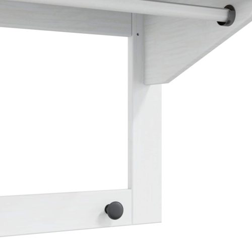  Kabáthorog Fehér és mézbarna 90 x 35 x 41.5 cm Tömör fenyőfa