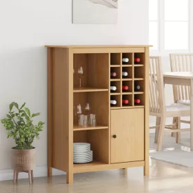    Bor szekrény HILL Méz barna 79.5 x 40 x 107.5 cm Tömör fenyőfa