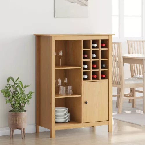  Bor szekrény HILL Méz barna 79.5 x 40 x 107.5 cm Tömör fenyőfa