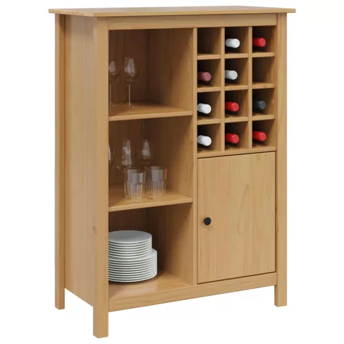  Bor szekrény HILL Méz barna 79.5 x 40 x 107.5 cm Tömör fenyőfa