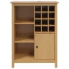  Bor szekrény HILL Méz barna 79.5 x 40 x 107.5 cm Tömör fenyőfa