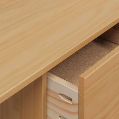  Fiókos Asztal fiókkal Méz barna 100 x 45 x 74 cm Tömör fenyőfa