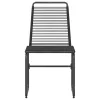  Kerti székek 2 pcs Fekete 48 x 55 x 89,5 cm Rattan