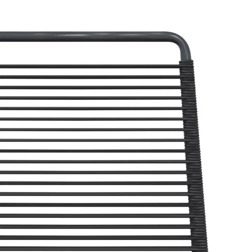 Kerti székek 2 pcs Fekete 48 x 55 x 89,5 cm Rattan