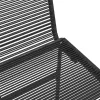  Kerti székek 2 pcs Fekete 48 x 55 x 89,5 cm Rattan