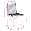  Kerti székek 2 pcs Fekete 48 x 55 x 89,5 cm Rattan