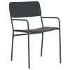  Kerti székek 2 pcs Antracit 51 x 55 x 81 cm Acél