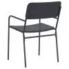  Kerti székek 2 pcs Antracit 51 x 55 x 81 cm Acél