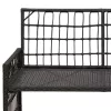  Kerti pad Egyszínű Fekete és Sötétszürke 116 x 55 x 82 cm