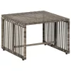  Kültéri Bútor Szett 11 pcs Szürke és sötétkék polirattan