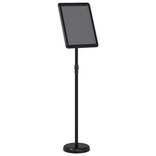  Kiállító Állvány Fekete 25 x 25 x 125 cm Alumínium