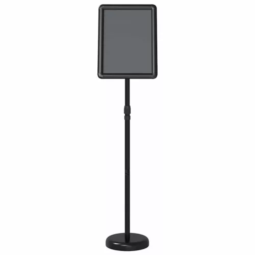  Kiállító Állvány Fekete 25 x 25 x 125 cm Alumínium