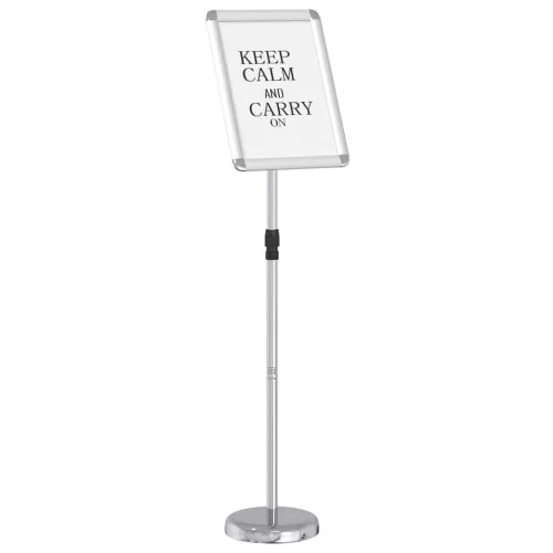  Kiállító Állvány Ezüst 25 x 25 x 125 cm Alumínium