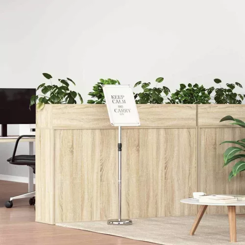  Kiállító Állvány Ezüst 25 x 25 x 125 cm Alumínium