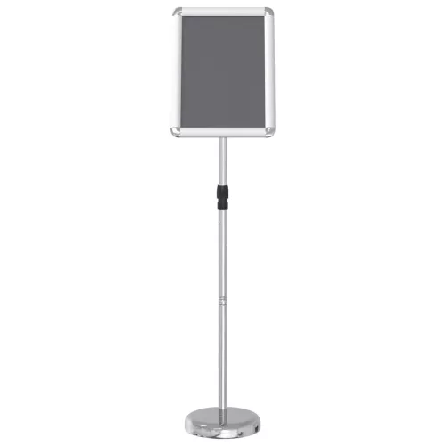  Kiállító Állvány Ezüst 25 x 25 x 125 cm Alumínium