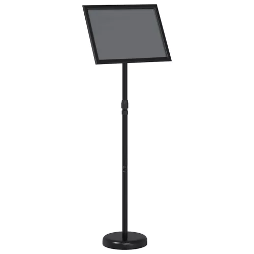  Kiállító Állvány Fekete 25 x 25 x 125 cm Alumínium