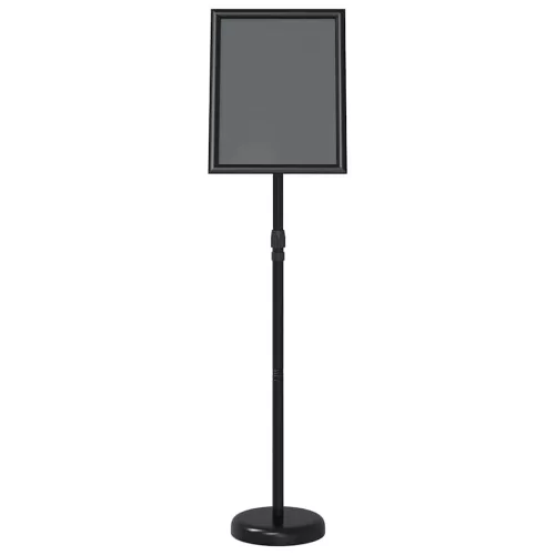  Kiállító Állvány Fekete 25 x 25 x 125 cm Alumínium