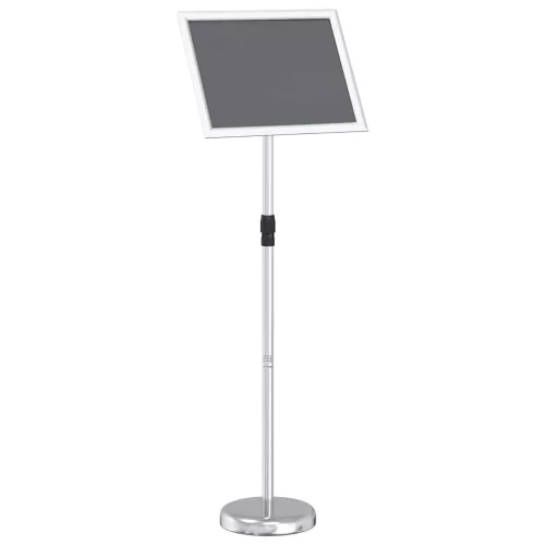  Kiállító Állvány Ezüst 25 x 25 x 125 cm Alumínium