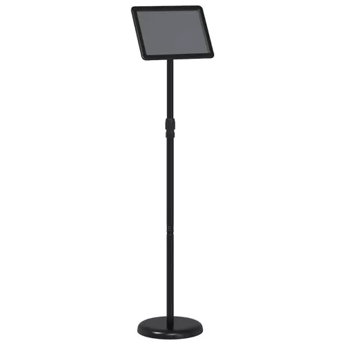  Kiállító Állvány Fekete 25 x 25 x 125 cm Alumínium