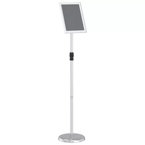  Kiállító Állvány Ezüst 25 x 25 x 125 cm Alumínium