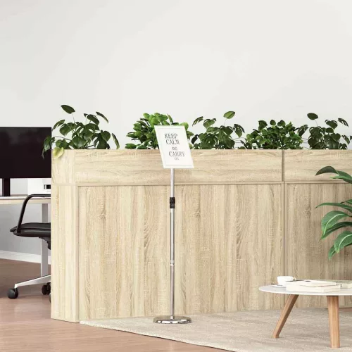  Kiállító Állvány Ezüst 25 x 25 x 125 cm Alumínium