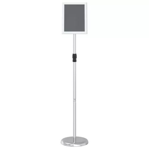  Kiállító Állvány Ezüst 25 x 25 x 125 cm Alumínium