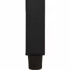  Kerti pad párnával Fekete 117 x 54 x 74.5 cm polirattan