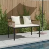  Kerti pad Beige és Krémszínű 117 x 54 x 74.5 cm polirattan