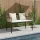  Kerti pad Beige és Krémszínű 117 x 54 x 74.5 cm polirattan