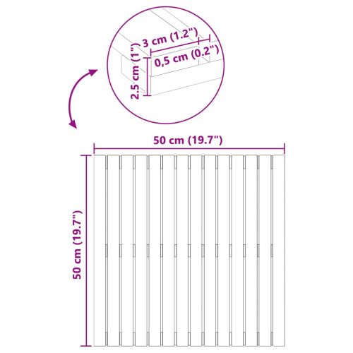  Fürdőszoba szőnyeg Egyszínű Barna 50 x 50 cm faszínű